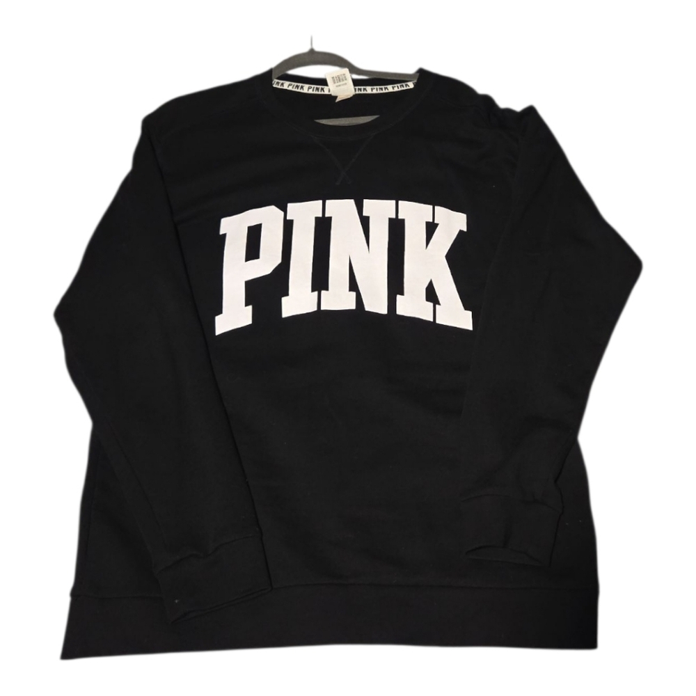 Pink black sweater